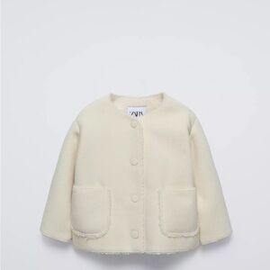 Zara Kids Off-White Puffer Jacket